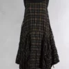 krista larson robe long pinwheel slip dress en coloris black oak chez abby maud de face