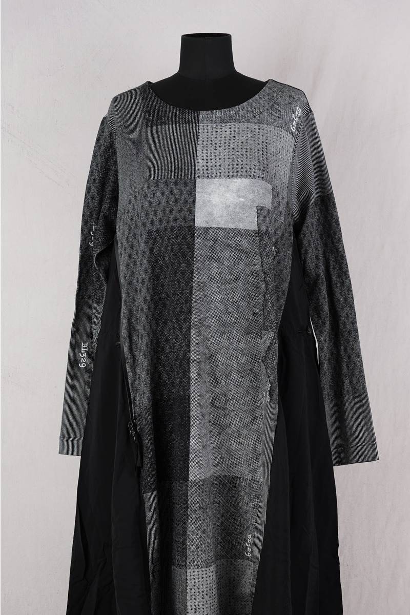 rundholz black label robe 1243290902 en coloris black print chez abby maud de face en zoom