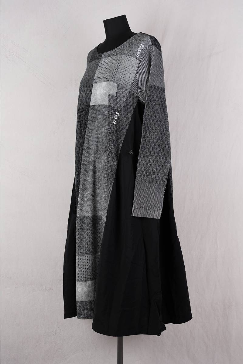 rundholz black label robe 1243290902 en coloris black print chez abby maud de profil gauche