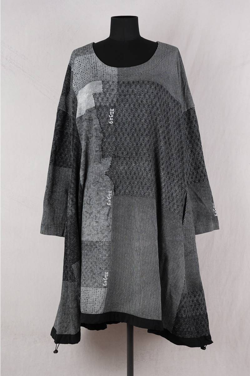 rundholz black label robe 1243290906 en coloris black print chez abby maud de face