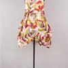 krista-larson-robe-short-pinwheel-silk-print-flowers-abby-maud-dos-pied krista larson robe short pinwheel en coloris silk print flowers chez abby maud de dos en pied