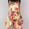 KRISTA LARSON <br> Robe Short Pinwheel Slip Printed Silk 11