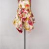 KRISTA LARSON <br> Robe Short Pinwheel Slip Printed Silk 18