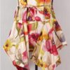 KRISTA LARSON <br> Robe Short Pinwheel Slip Printed Silk 16