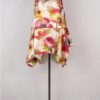 KRISTA LARSON <br> Robe Short Pinwheel Slip Printed Silk 17
