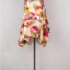 krista-larson-robe-short-pinwheel-silk-print-flowers-abby-maud-face krista larson robe short pinwheel en coloris silk print flowers chez abby maud de face en pied
