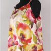 KRISTA LARSON <br> Robe Short Pinwheel Slip Printed Silk 13
