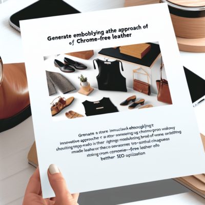 La boutique Abby-Maud innove avec du cuir sans chrome