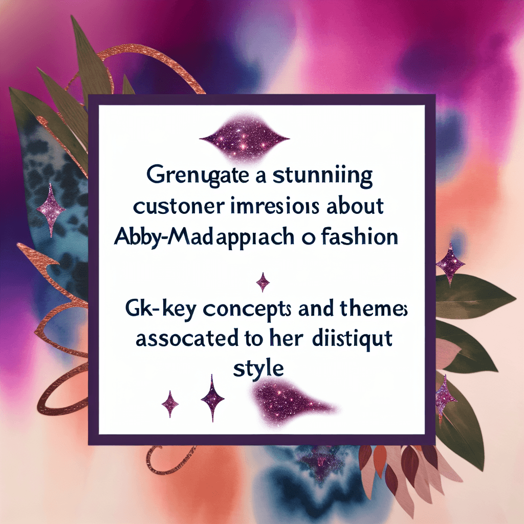 Impressions clients sur la mode unique d'Abby-Maud