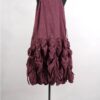 KRISTA LARSON DESIGNS <br> Robe Low Rouched Slip Garnet Enzyme