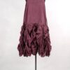 KRISTA LARSON DESIGNS <br> Robe Low Rouched Slip Garnet Enzyme