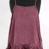 KRISTA LARSON DESIGNS <br> Robe Low Rouched Slip Garnet Enzyme