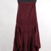 KRISTA LARSON DESIGNS<br> Robe Long Pinwheel Slip Garnet