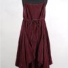 KRISTA LARSON DESIGNS<br> Robe Long Pinwheel Slip Garnet