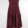 krista larson designs robe long pinwheel slip en coloris corduroy garnet chez abby maud de face