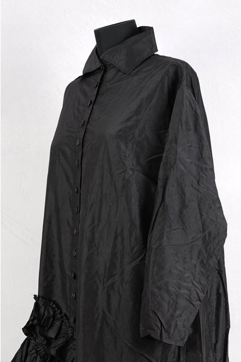krista-larson-robe-pretty-dress-taffeta-black-abby-maud-profil-zoom KRISTA LARSON DESIGNS<br> Robe Pretty Dress Black Silk