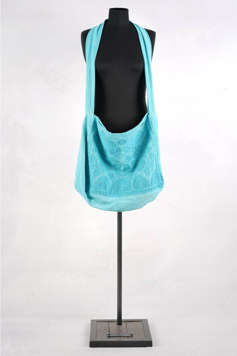 krista-larson-sac-soutache-messenger-bag-aegean-abby-maud-face-pied KRISTA LARSON DESIGNS <br> Sac Soutache Messenger Bag Aegean