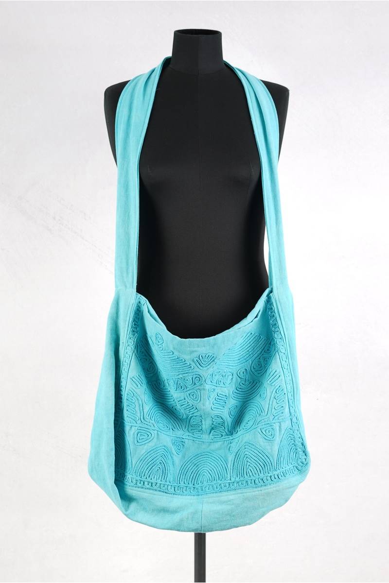 krista-larson-sac-soutache-messenger-bag-aegean-abby-maud-face KRISTA LARSON DESIGNS <br> Sac Soutache Messenger Bag Aegean