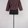 krista larson designs veste bolero jacket en coloris garnet chez abby maud de dos en pied