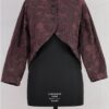 krista larson designs veste bolero veste en coloris garnet embroidered de face