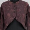 krista larson designs veste bolero jacket en coloris garnet chez abby maud de face details