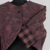 krista larson designs veste bolero jacket en coloris garnet chez abby maud de face manche