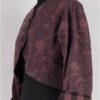 krista larson designs veste bolero jacket en coloris garnet chez abby maud de profil doublure