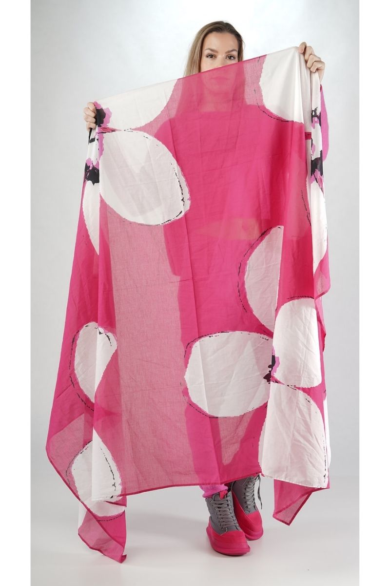 rundholz-black-label-echarpe-2253601408-lotus-print-abby-maud-face-details RUNDHOLZ BLACK LABEL<br> Echarpe 2253601408 Lotus Print