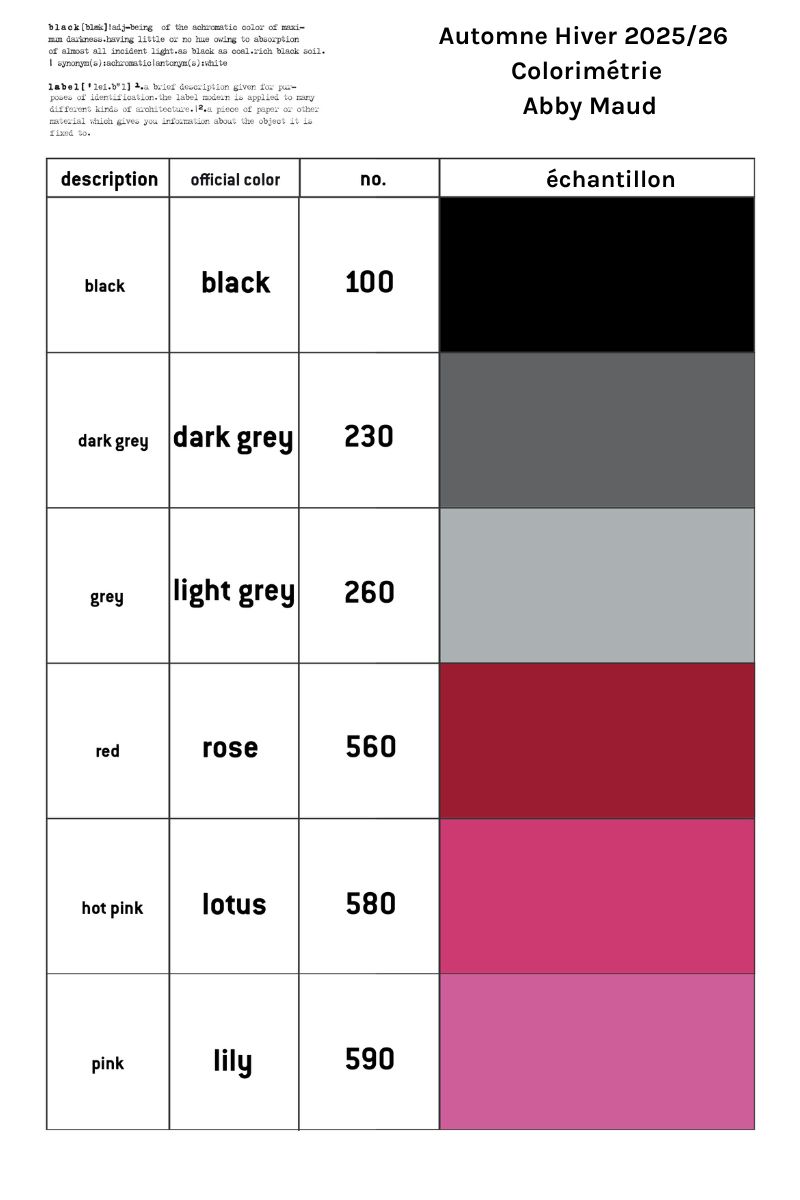 rundholz black label coloris automne hiver 2025 abby maud