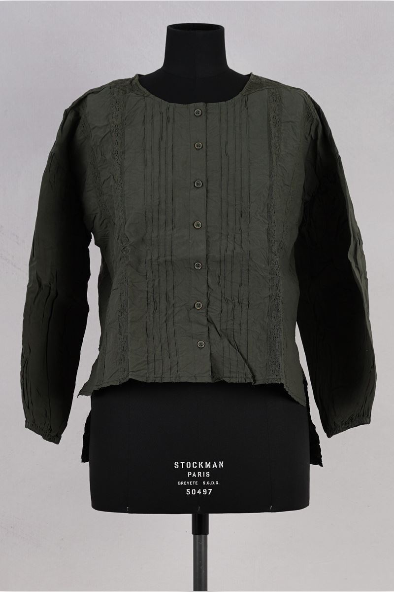 ewa i walla blouse 44160 odette forest green abby maud face 1