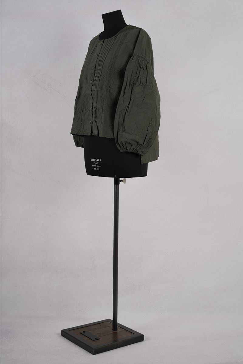 ewa i walla blouse 44160 odette forest green abby maud profil pied