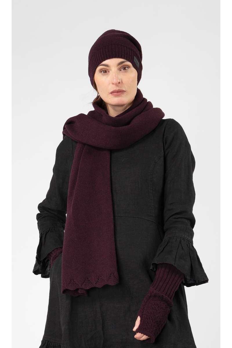 olars ulla echarpe solo en coloris purple chez abby maud