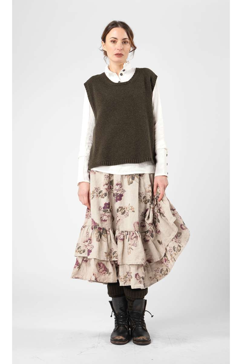 olars ulla vest silla en coloris green chez abby maud