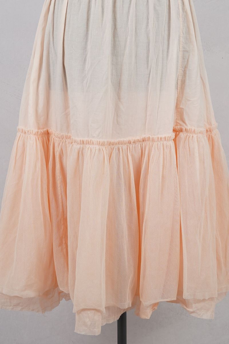krista larson designs jupe foundation skirt peach light abby maud face volant