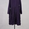 krista larson designs manteau low rouched striped eggplant abby maud dos pied