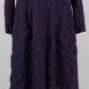 krista larson designs manteau low rouched striped eggplant abby maud face bas