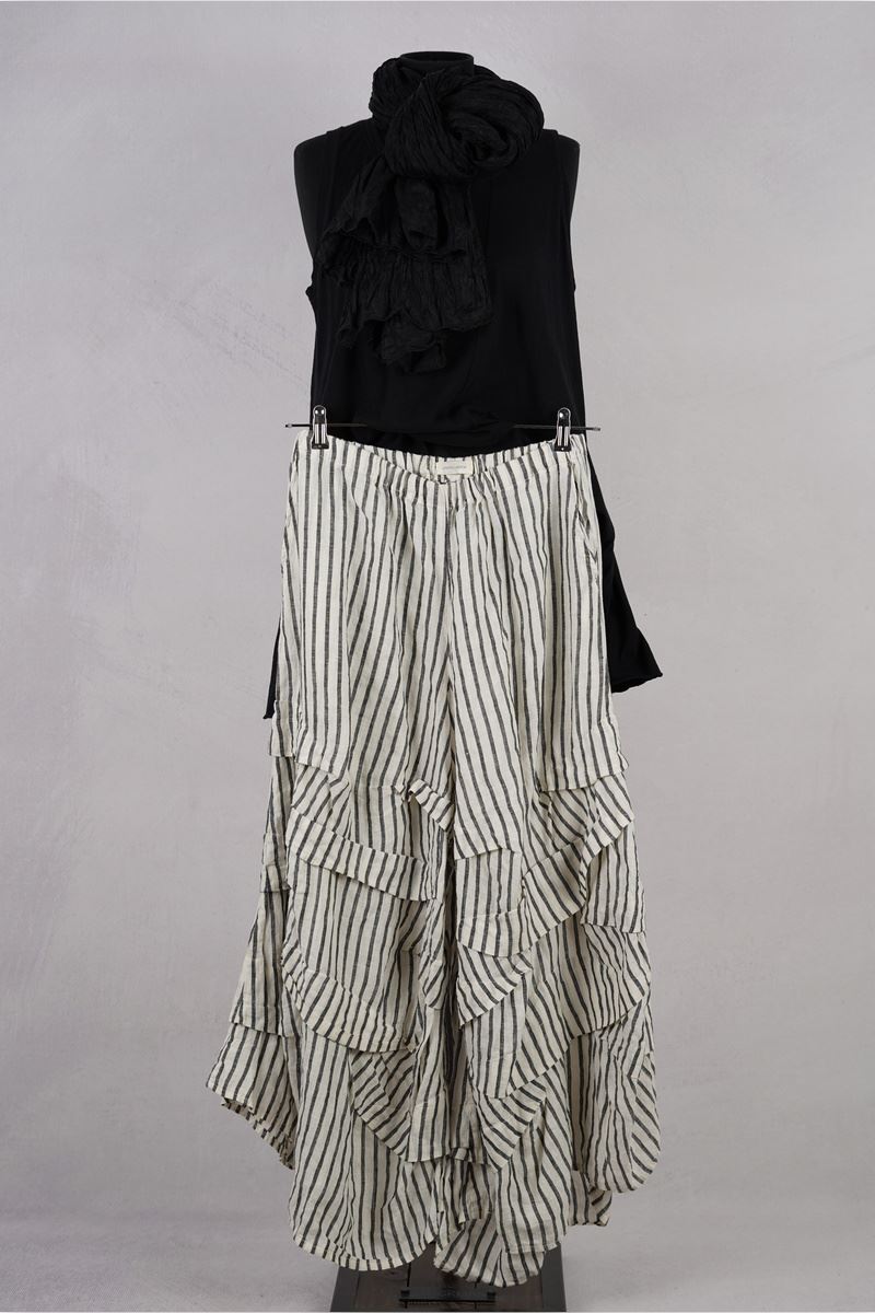 krista larson designs pantalon stormy pants striped cream abby maud face en pied