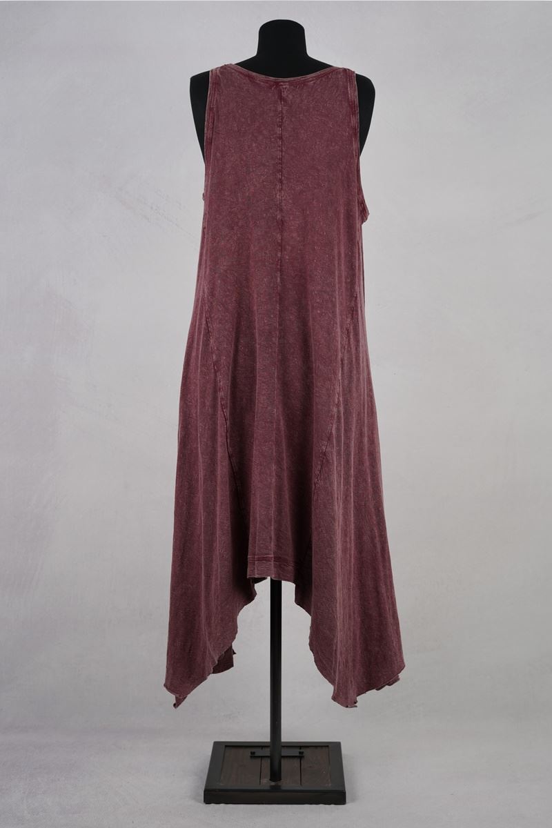 krista larson designs robe long ballet slip garnet enzyme abby maud dos en pied
