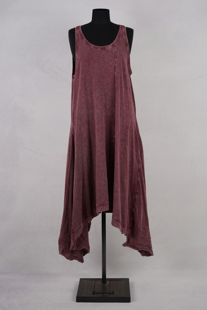 krista larson designs robe long ballet slip garnet enzyme abby maud face en pied