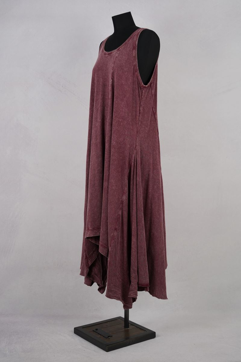 krista larson designs robe long ballet slip garnet enzyme abby maud profil en pied