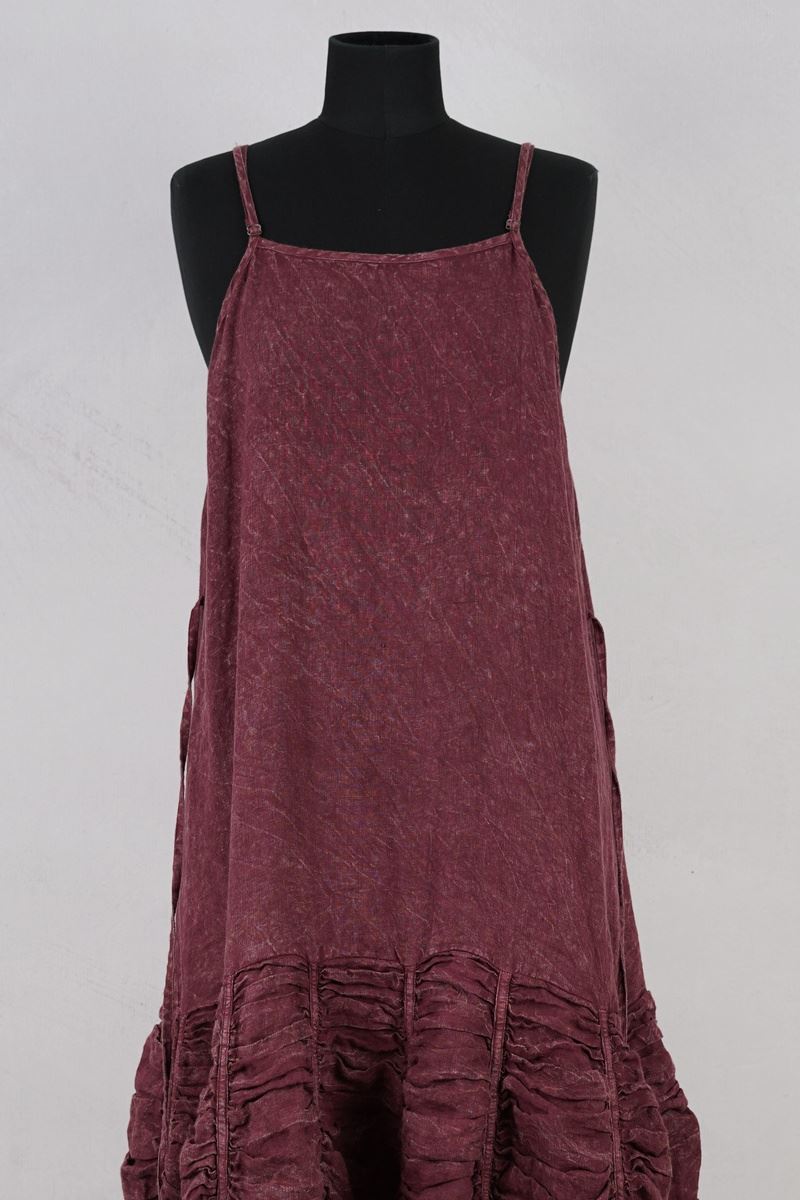 krista larson designs robe low rouched slip garnet enzyme lin abby maud face zoom