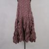 krista larson designs robe low rouched slip merlot floral abby maud face en pied