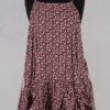 krista larson designs robe low rouched slip merlot floral abby maud face haut
