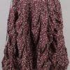 krista larson designs robe low rouched slip merlot floral abby maud face volants
