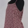 krista larson designs robe low rouched slip merlot floral abby maud profil attache zoom