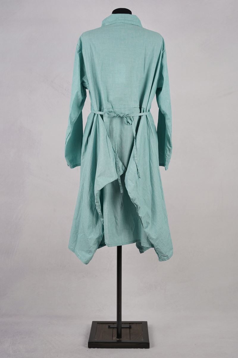 krista larson designs robe pinwheel dress pistachio broadcloth abby maud dos attache en pied