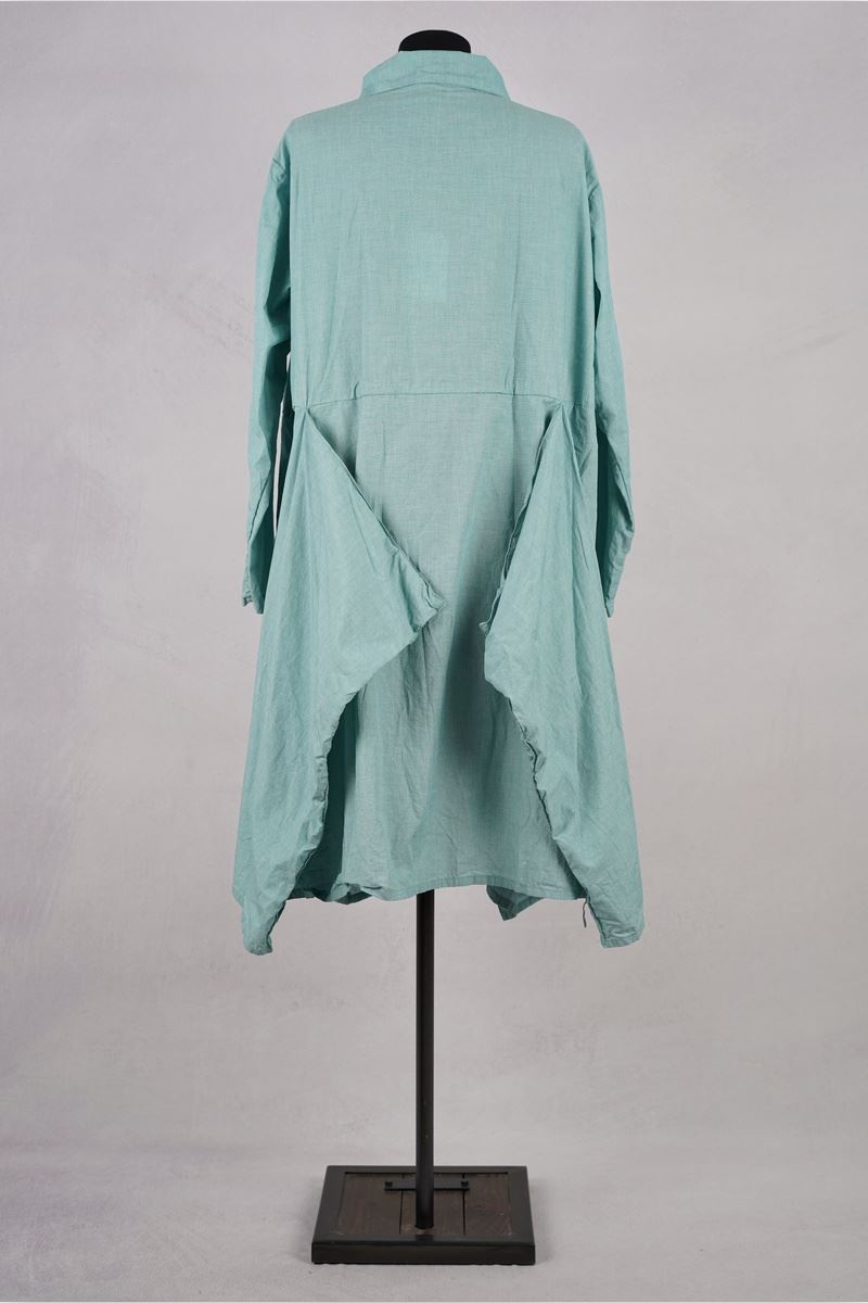 krista larson designs robe pinwheel dress pistachio broadcloth abby maud dos en pied