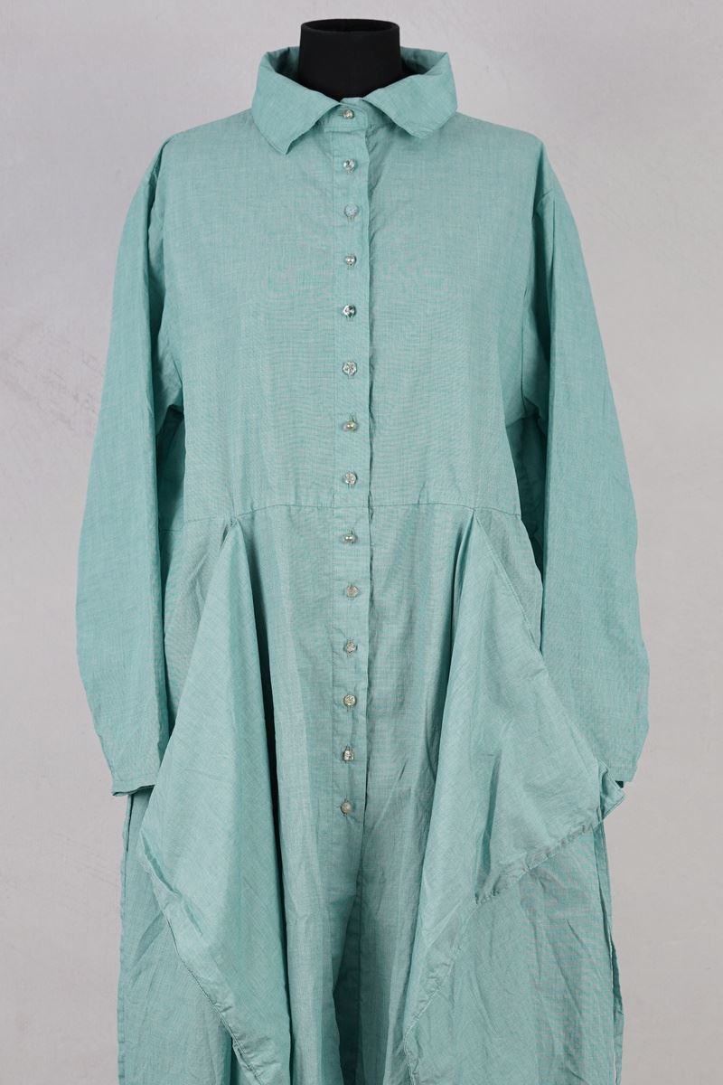 krista larson designs robe pinwheel dress pistachio broadcloth abby maud face zoom