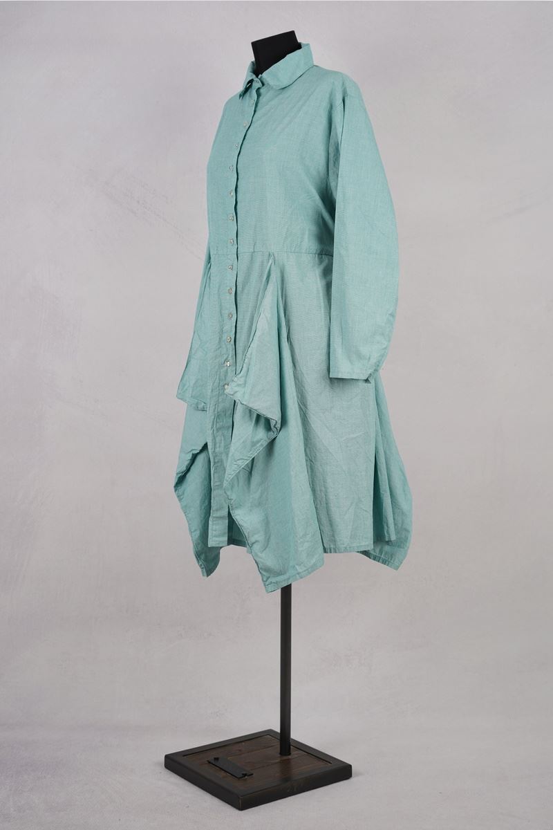 krista larson designs robe pinwheel dress pistachio broadcloth abby maud profil attache en pied