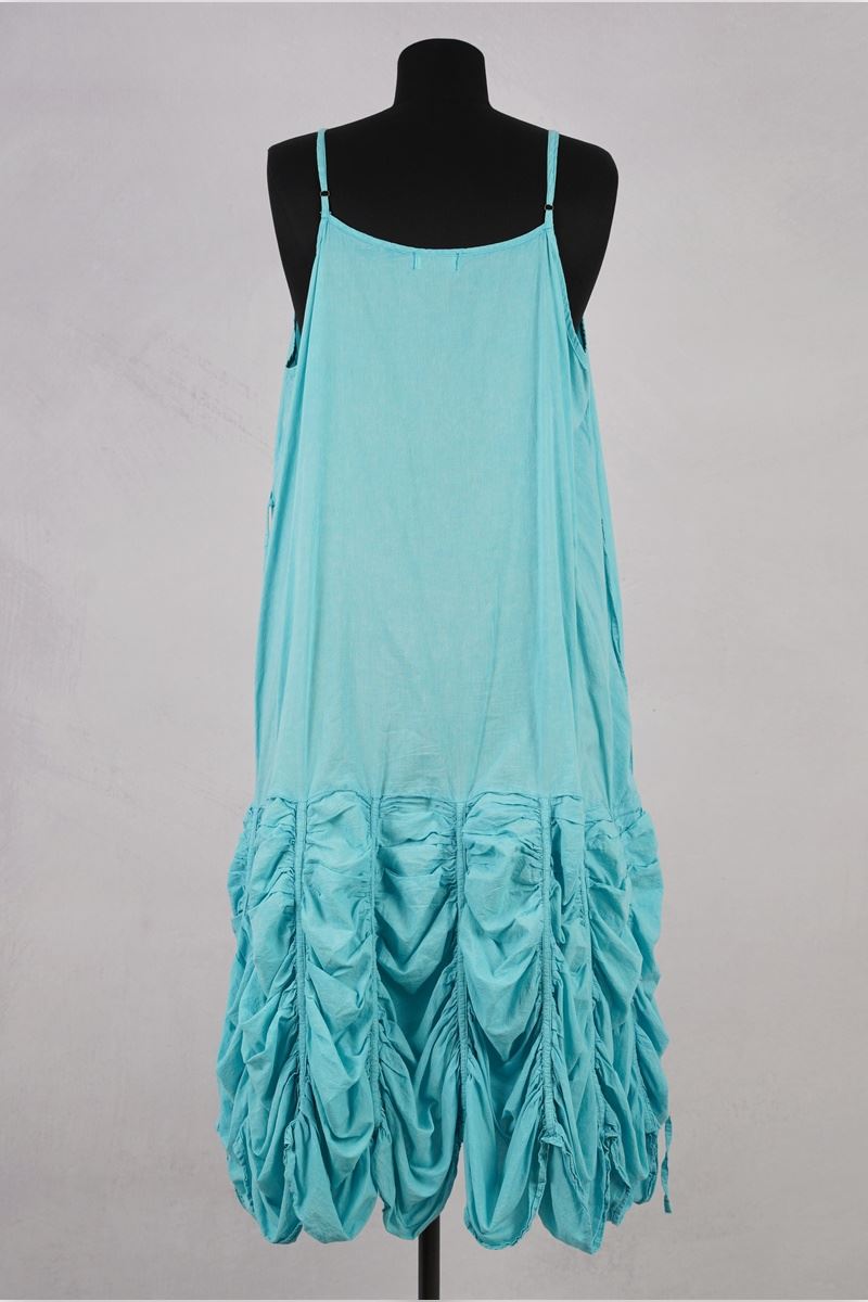 krista larson designs robe low rouched slip aegean abby maud de dos